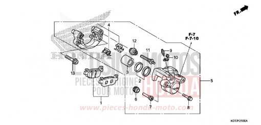 REAR BRAKE CALIPER SH150AD de 2013